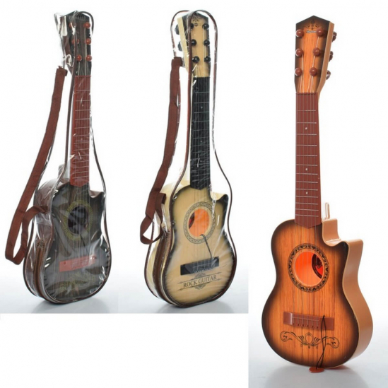 Гитара струнная 3 вида в чехле - фото 1