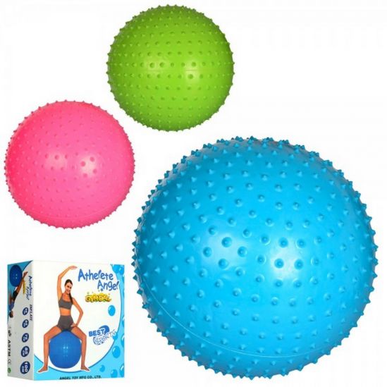 Мяч массажный для фитнеса 3 цвета 60 см - фото 1