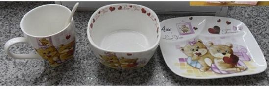 Набор детской посуды «Мишки 4» - фото 1