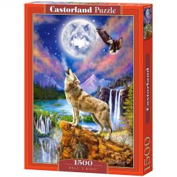 Пазлы Castorland 1500 «Волчья ночь»