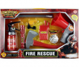 Набор пожарника с огнетушителем и рупором