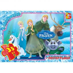 Пазлы G-Toys «Frozen» 35 эл FR005