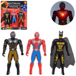 Набор фигурок «Супергерои» со светом и подвижными руками 288A5