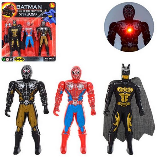 Набор фигурок «Супергерои» со светом и подвижными руками 288A5 - фото 1