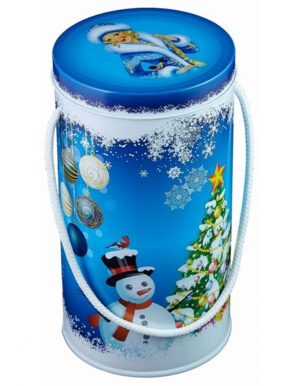Подарочная новогодняя упаковка-тубус «Снегурочка» - фото 1