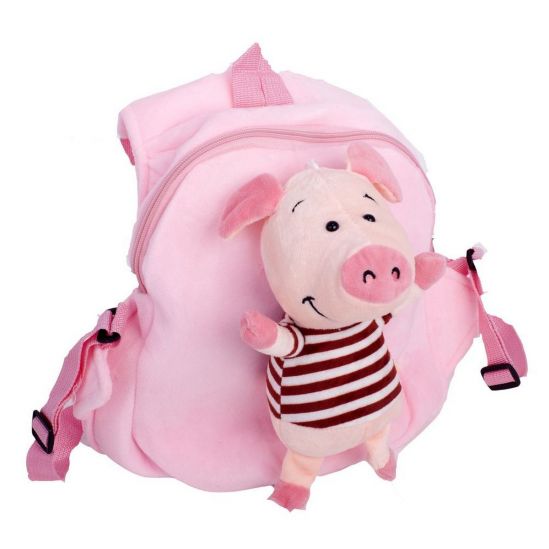 Рюкзак с мягкой игрушкой «Свинка» 4 цвета - фото 2