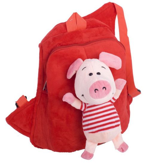 Рюкзак с мягкой игрушкой «Свинка» 4 цвета - фото 3