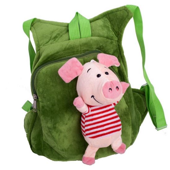Рюкзак с мягкой игрушкой «Свинка» 4 цвета - фото 5