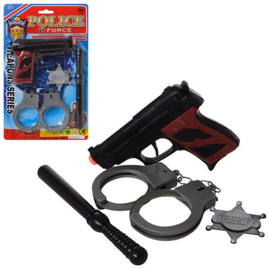 Набор полицейского с пистолетом и дубинкой - фото 1