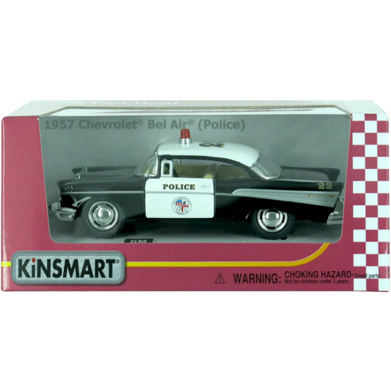Машинка Kinsmart 1957 Chevrolet Bel Air Police - фото 2