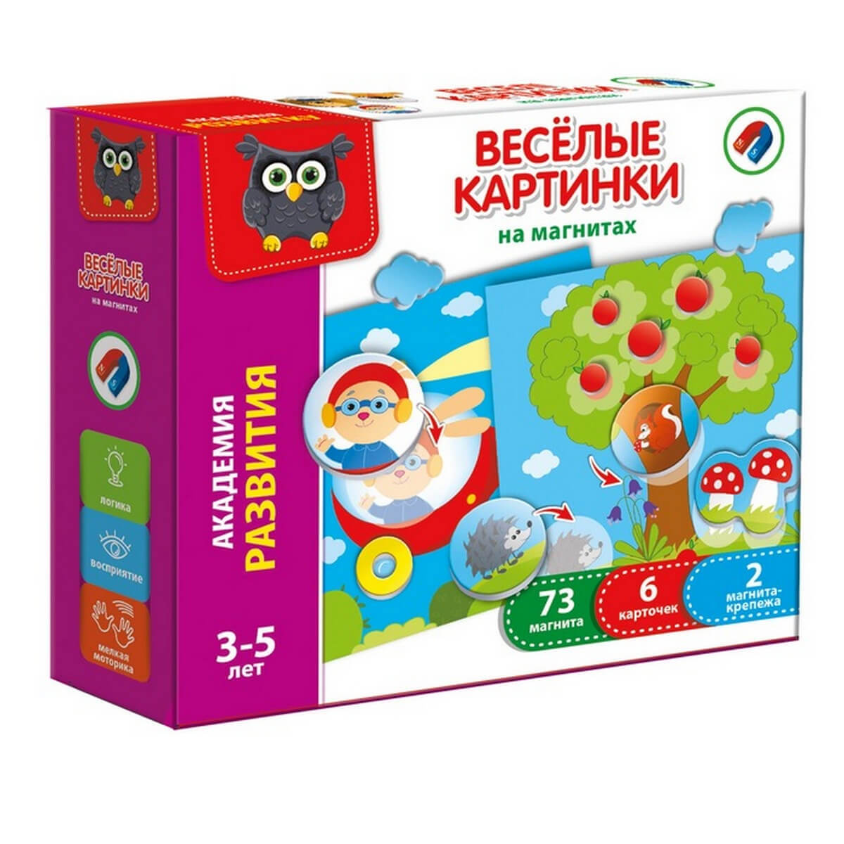 Магнитная игра «Веселые картинки» VT5422-02 купить в интернет-магазине  Miramida