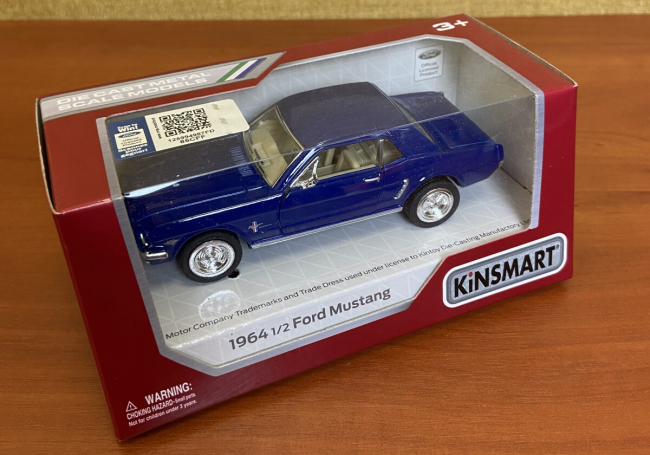 Фото обзор: Машинка Kinsmart 1964 1/2 Ford Mustang (KT 5351 W)