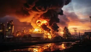 Пожежа на НПЗ Газпром нафтохім Салават після удару дронів ССО